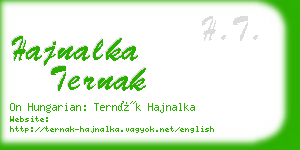 hajnalka ternak business card